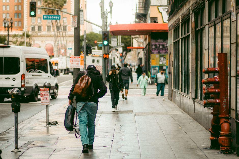 A Busy Street in New York City New York United States